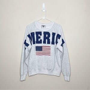 Vintage 80s America Spellout Crewneck Sweatshirt